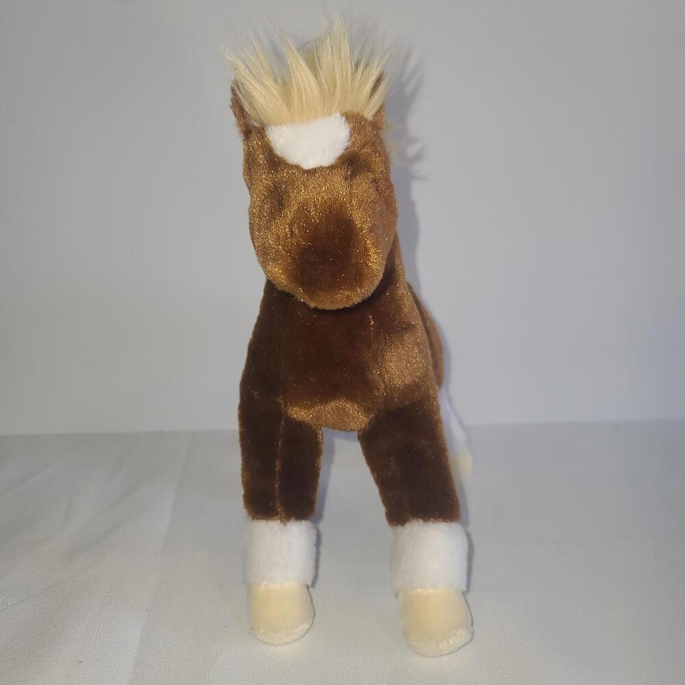 Douglas HORSE 10” Plush Brown White Toy Stuffed Animal - Picture 2 of 7